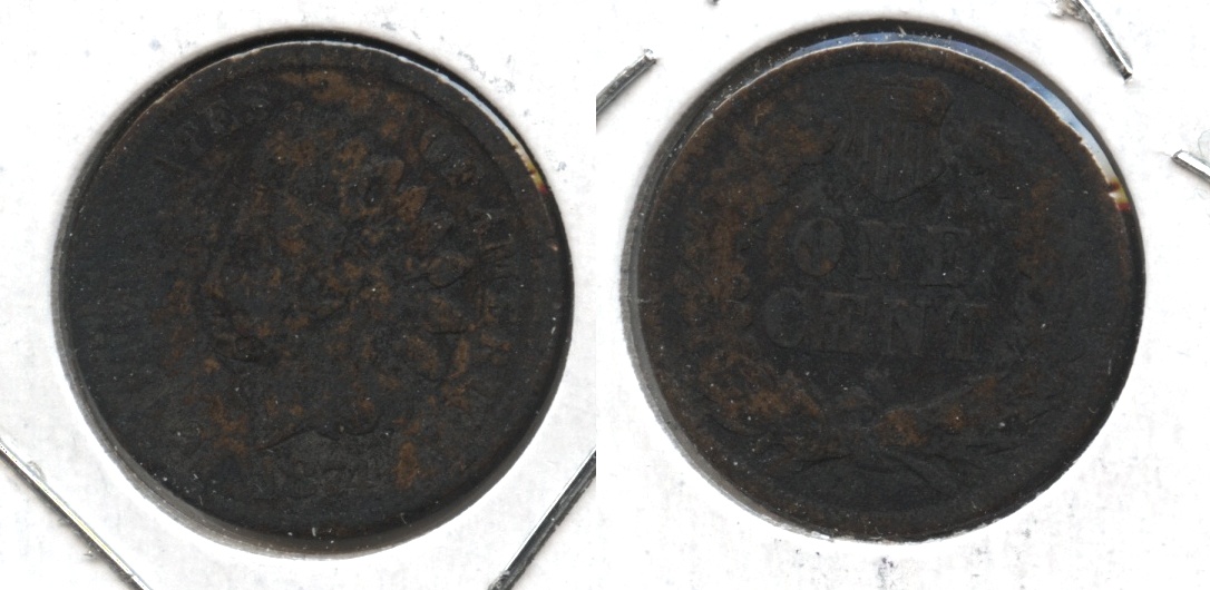 1874 Indian Head Cent AG-3 #z Corroded