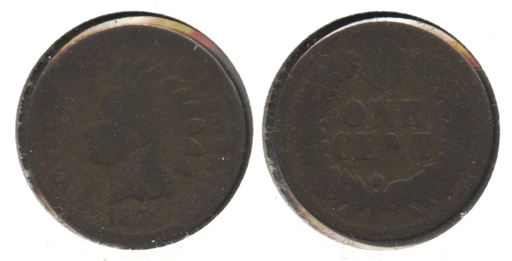 1874 Indian Head Cent Fair-2 #h