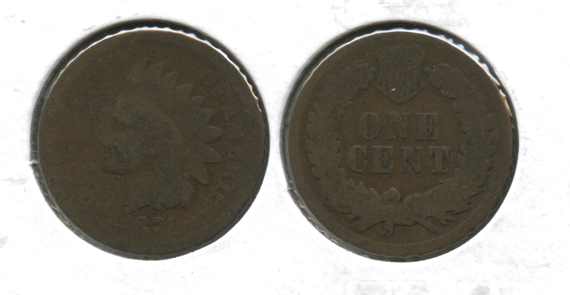 1874 Indian Head Cent Fair-2 #v