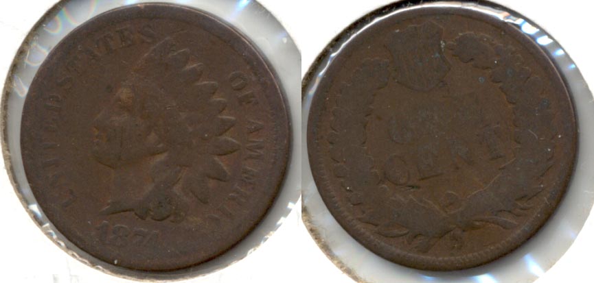 1874 Indian Head Cent Good-4 a