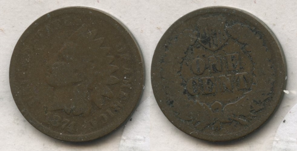 1874 Indian Head Cent Good-4 #bo