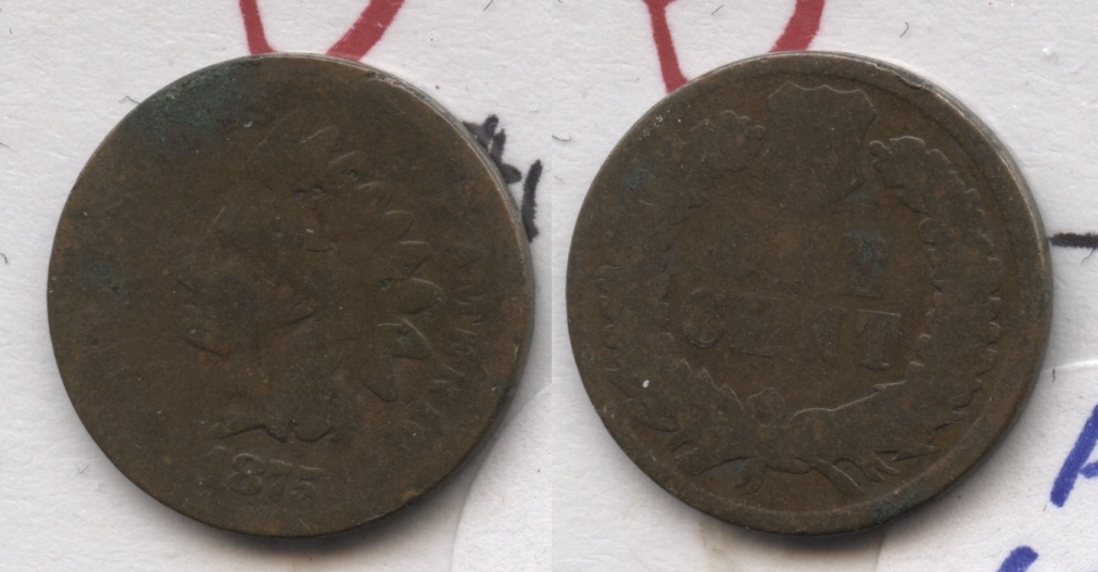 1875 Indian Head Cent AG-3 #ac