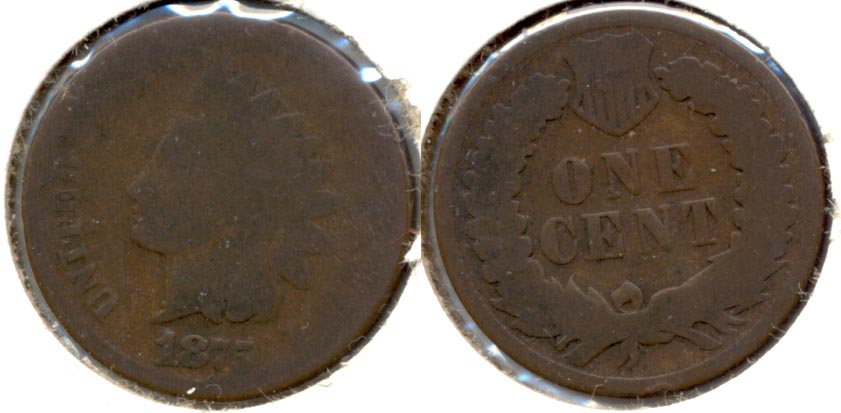 1875 Indian Head Cent AG-3 g
