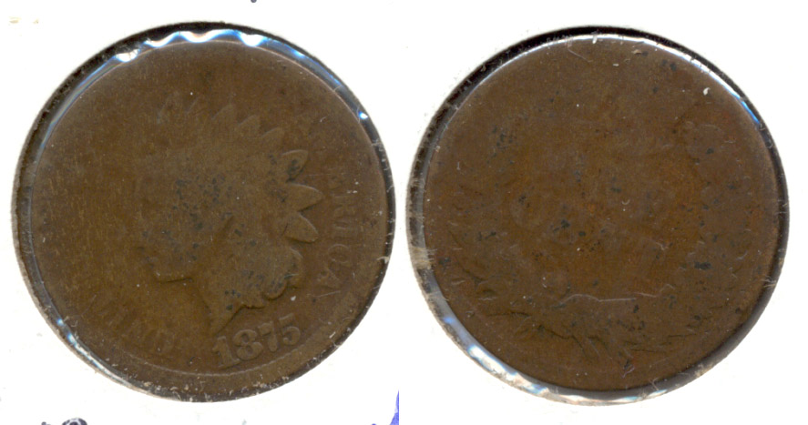 1875 Indian Head Cent AG-3 r