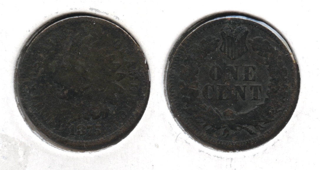 1875 Indian Head Cent Fair-2 #z