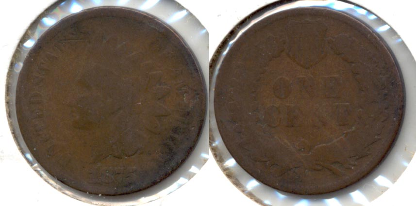1875 Indian Head Cent Good-4 d
