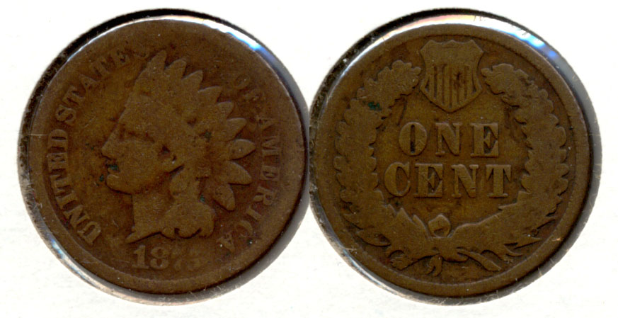 1875 Indian Head Cent Good-4 v