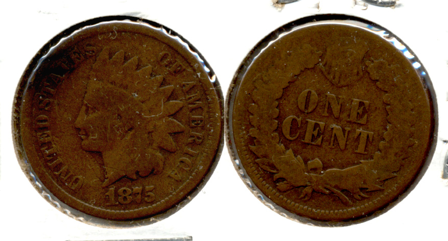 1875 Indian Head Cent Good-4 z