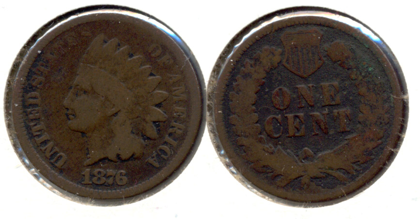 1876 Indian Head Cent Good-4 e