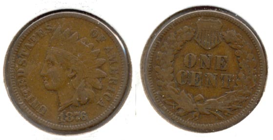 1876 Indian Head Cent VF-20