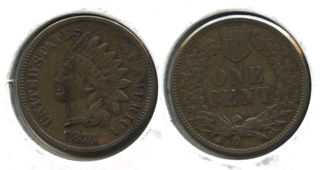 1876 Indian Head Cent VF-30
