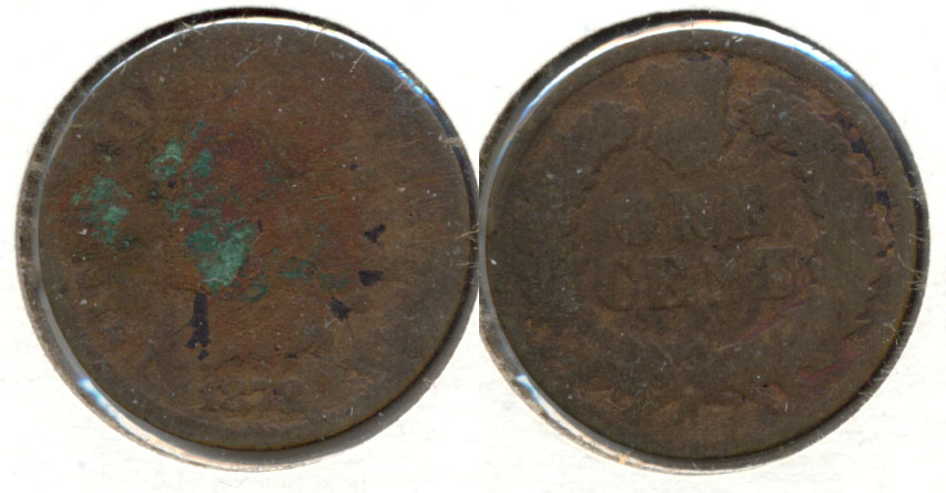 1878 Indian Head Cent AG-3 a Corroded