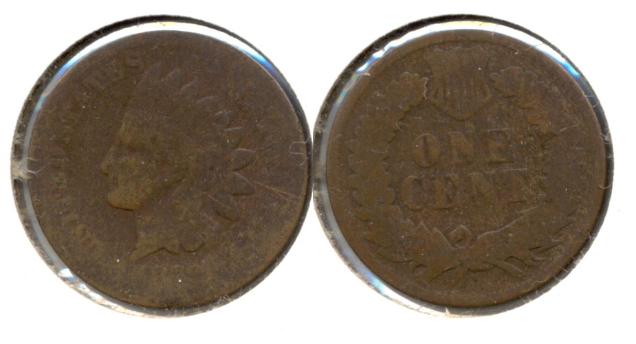 1878 Indian Head Cent AG-3 e Cleaned Retoned