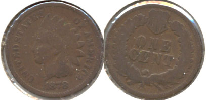 1878 Indian Head Cent Good-4