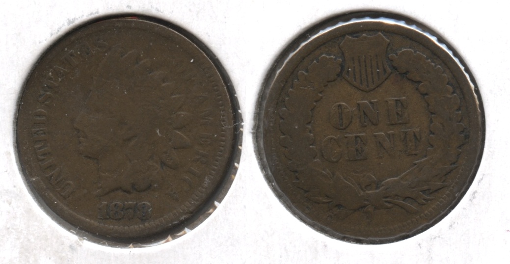 1878 Indian Head Cent Good-4 #p Warped