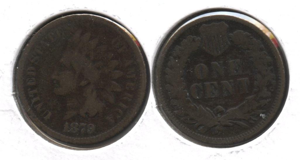 1879 Indian Head Cent Good-4 #ap Bit Dark