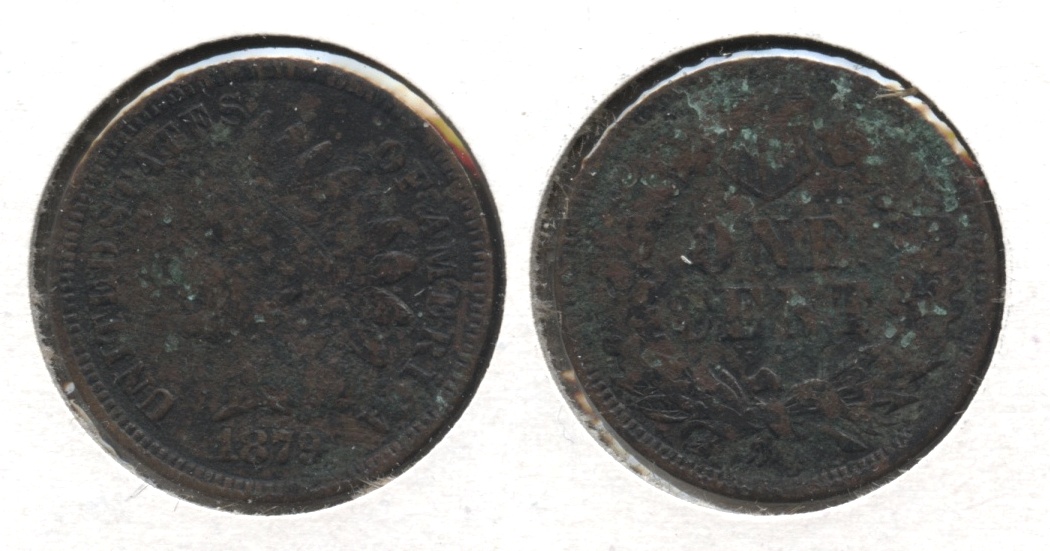 1879 Indian Head Cent VG-8 #d Corroded