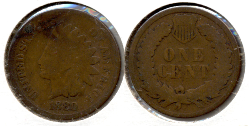 1880 Indian Head Cent Good-4 ac
