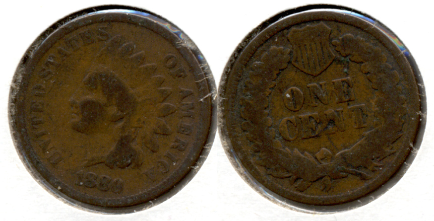 1880 Indian Head Cent Good-4 af