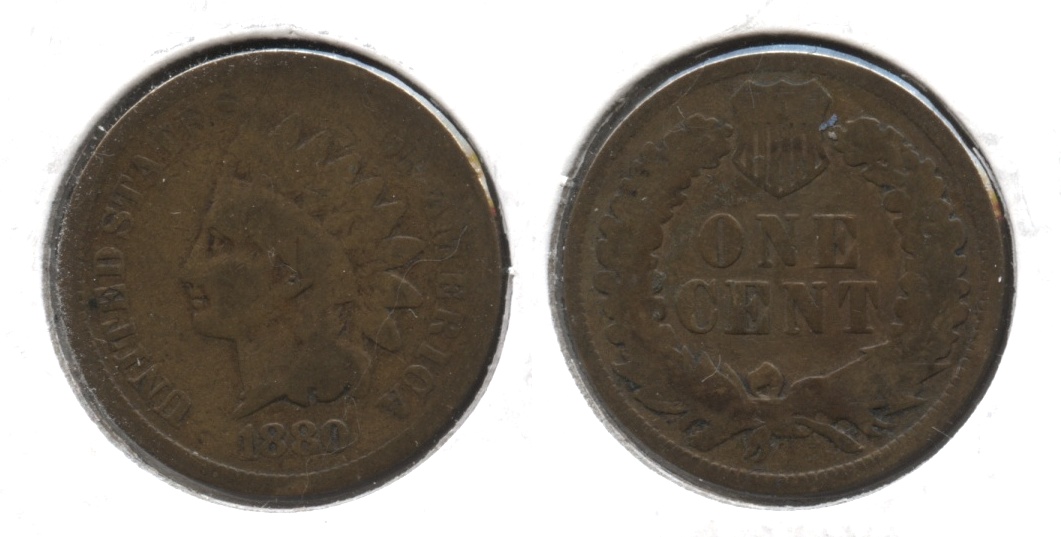1880 Indian Head Cent Good-4 #ak