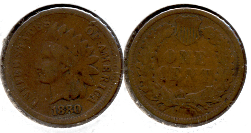 1880 Indian Head Cent Good-4 n