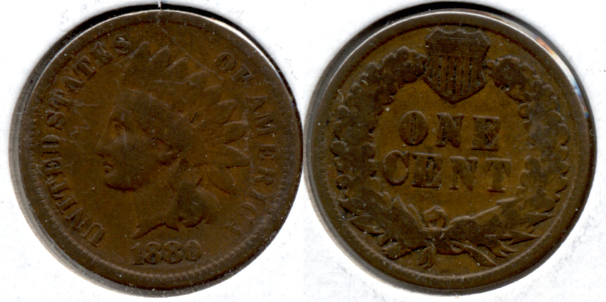 1880 Indian Head Cent Good-4 u