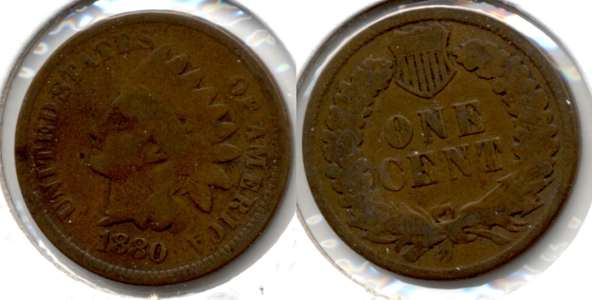 1880 Indian Head Cent Good-4 y
