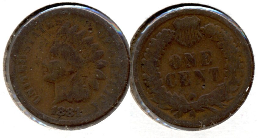 1881 Indian Head Cent AG-3 c