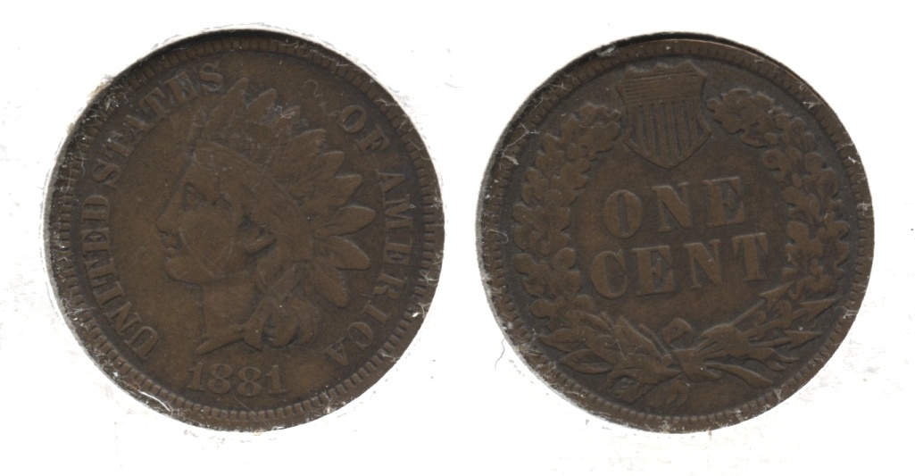 1881 Indian Head Cent Fine-12 #d