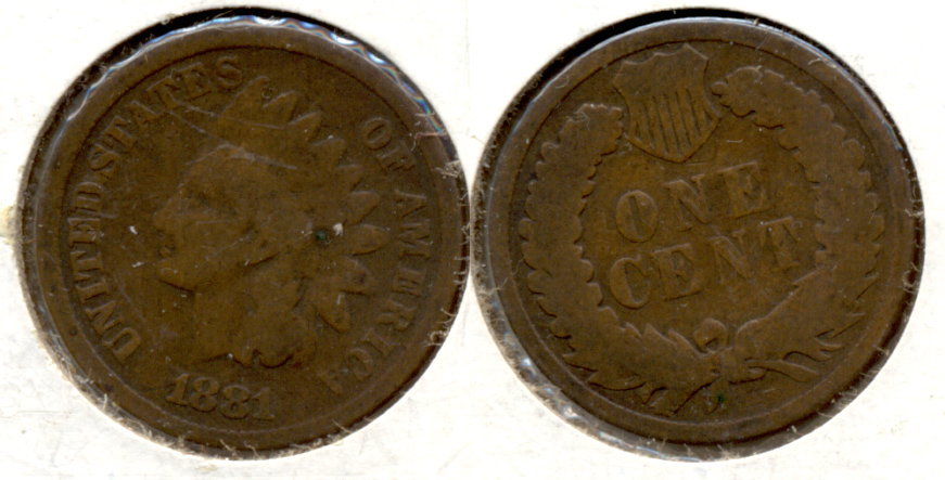 1881 Indian Head Cent Good-4 b