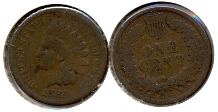 1881 Indian Head Cent Good-4 g