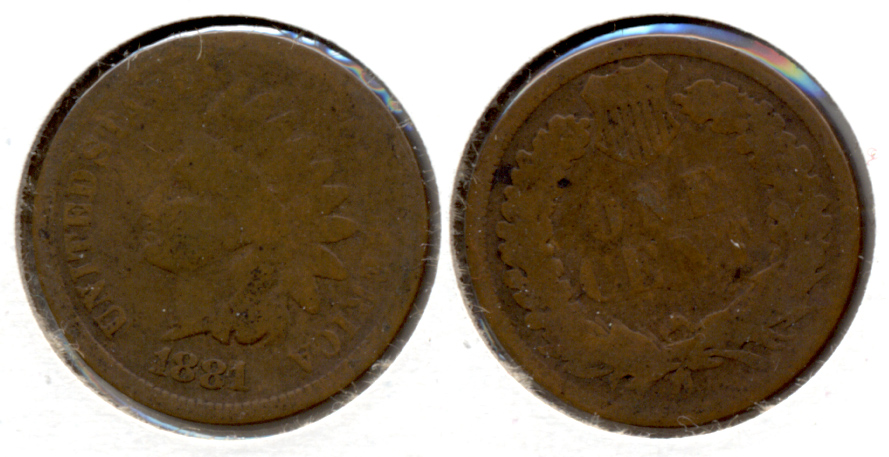 1881 Indian Head Cent Good-4 h