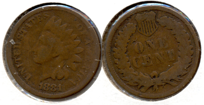 1881 Indian Head Cent Good-4 l