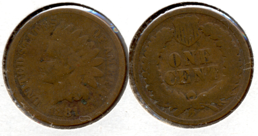 1881 Indian Head Cent Good-4 n