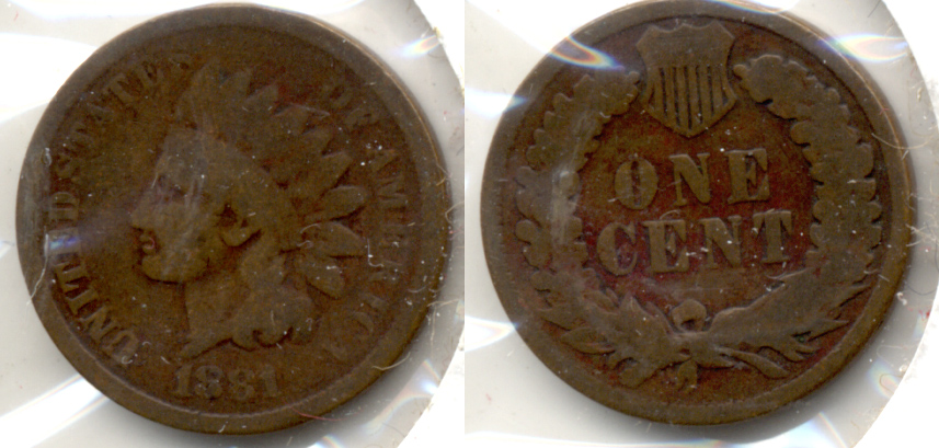 1881 Indian Head Cent Good-4 w