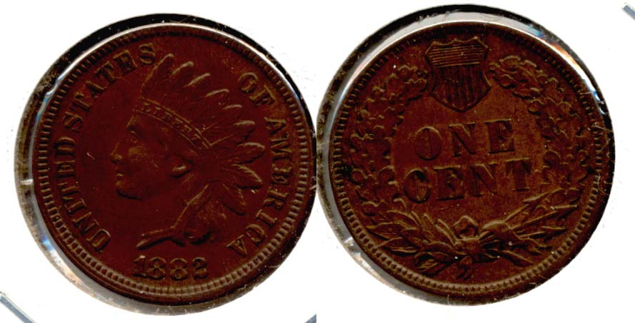 1882 Indian Head Cent AU-50