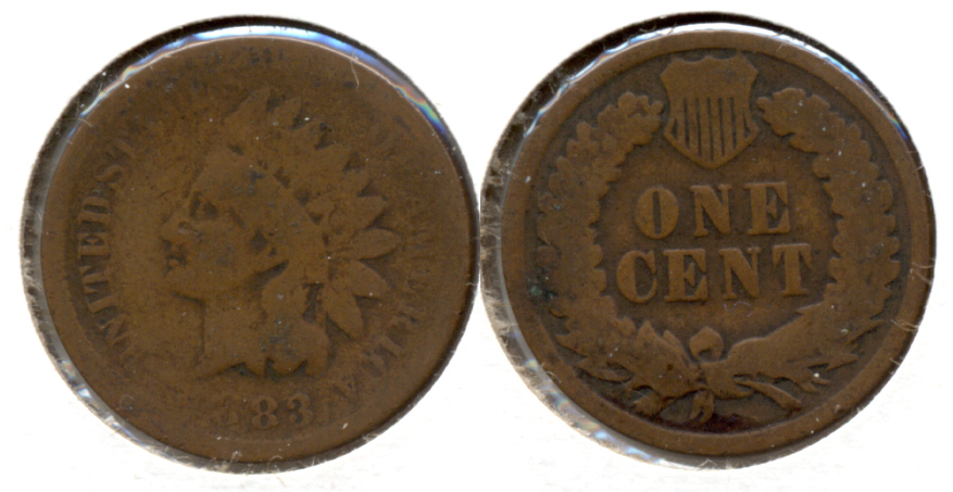 1883 Indian Head Cent AG-3 b