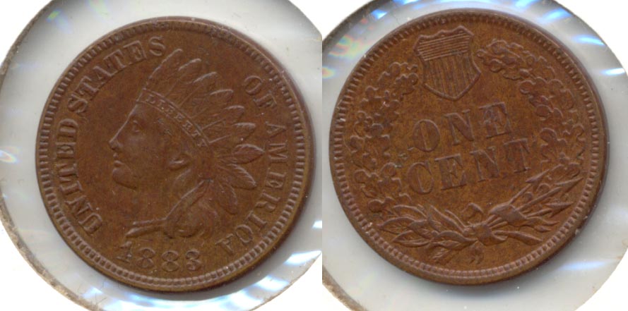 1883 Indian Head Cent AU-50 a