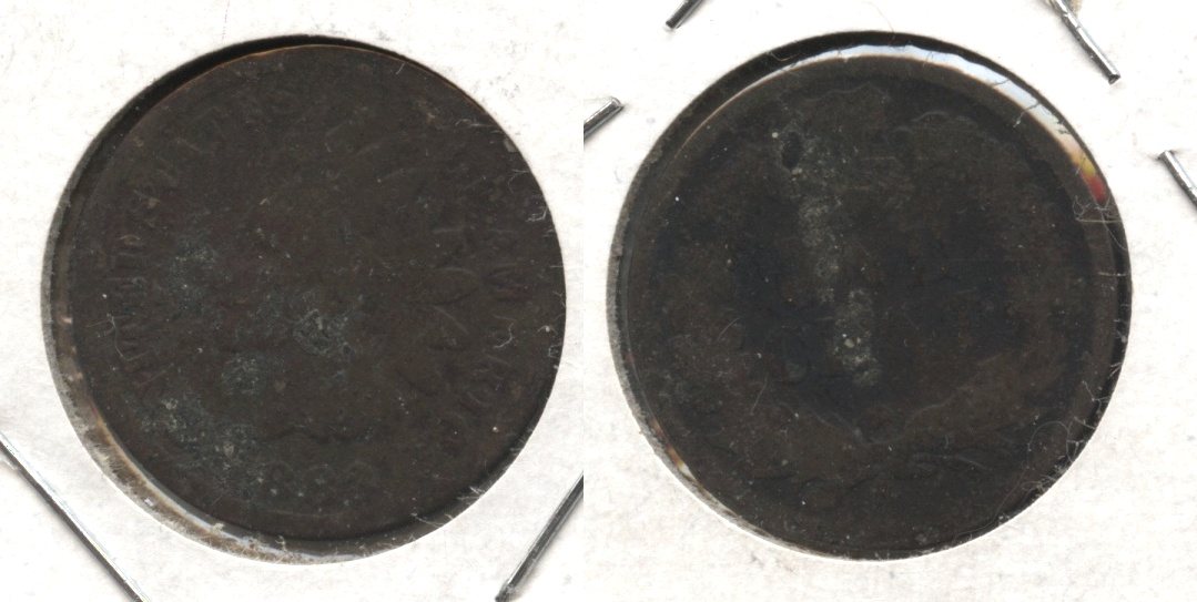 1883 Indian Head Cent Good-4 #bc Dark
