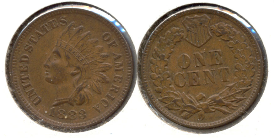 1883 Indian Head Cent MS-63 Brown