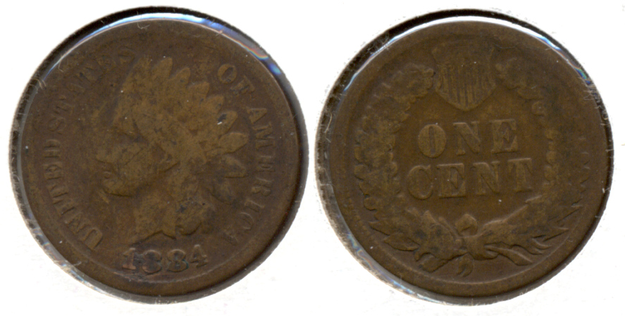 1884 Indian Head Cent Good-4 a
