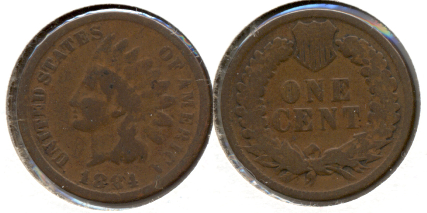 1884 Indian Head Cent Good-4 l