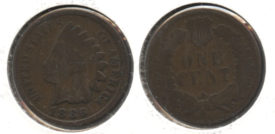 1886 Type 2 Indian Head Cent G-4 #f