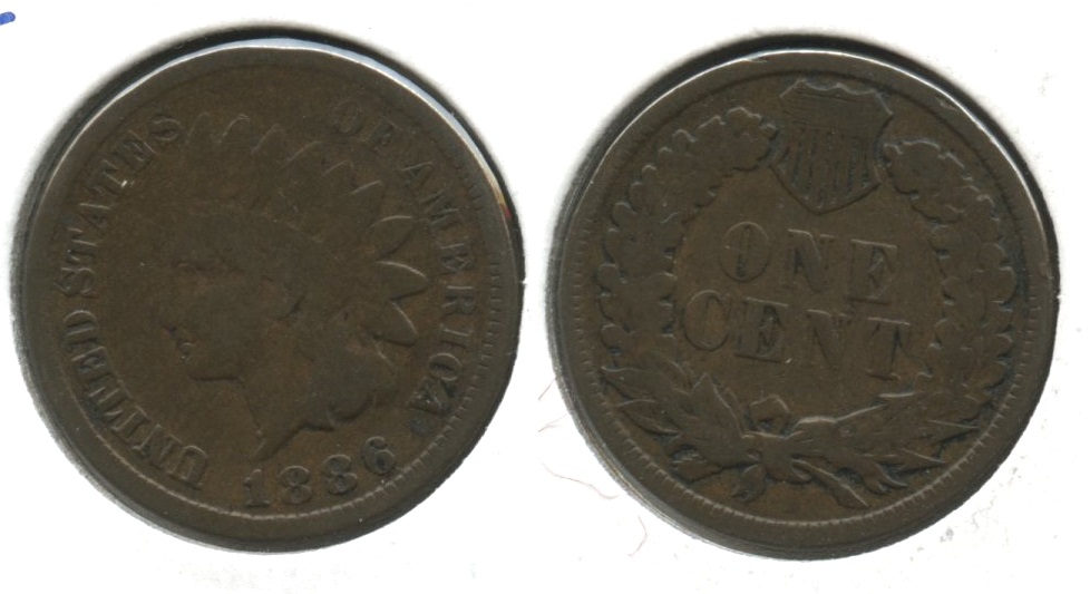 1886 Type 1 Indian Head Cent G-4 #s