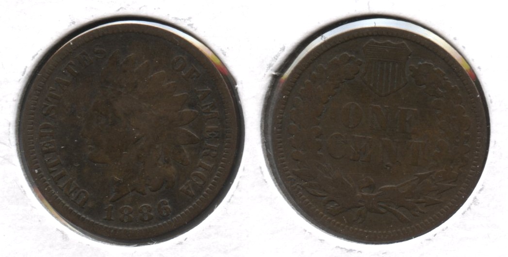 1886 Type 1 Indian Head Cent VG-8