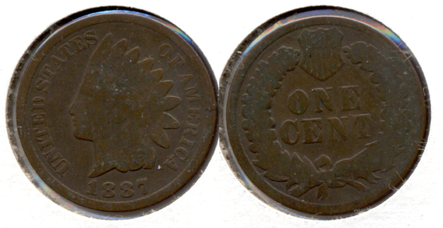 1887 Indian Head Cent Good-4 f