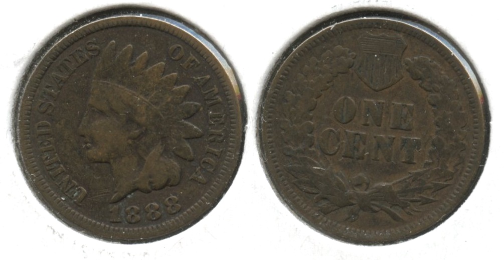 1888 Indian Head Cent VG-8
