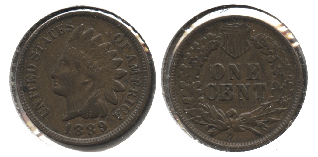 1889 Indian Head Cent AU-50 #b