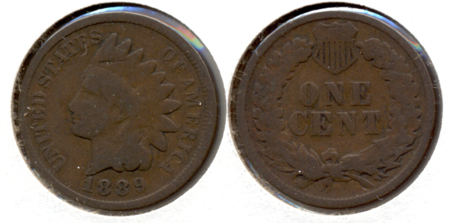 1889 Indian Head Cent Good-4 e