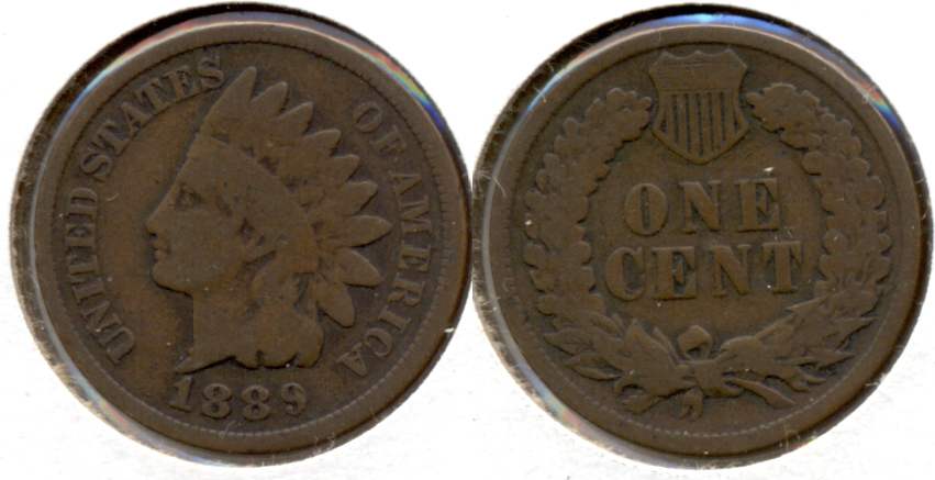 1889 Indian Head Cent Good-4 p